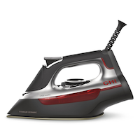 CHI Professional 1700W Steam Iron, Red/Black
