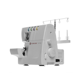 Singer S0100 Serger Sewing Machine with 2/3/4 Thread Stitches, 6 Stitch Types, Accessories Included Front_Three_Fourths_Angled_Left