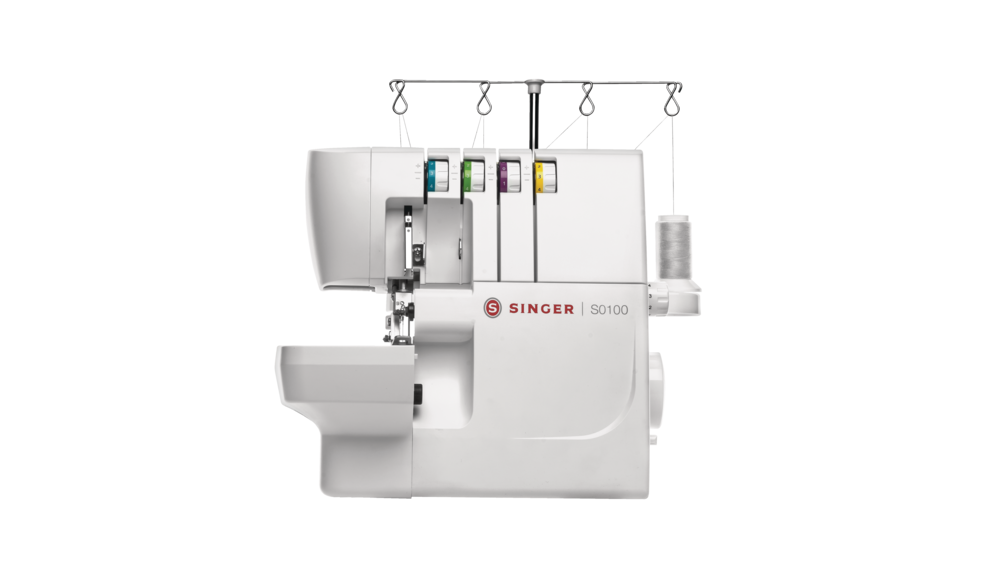 Singer S0100 Serger Sewing Machine with 2/3/4 Thread Stitches with 6