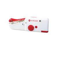 Singer Handheld Mending/Sewing Machine, Accessories Included Front_Angled_Left