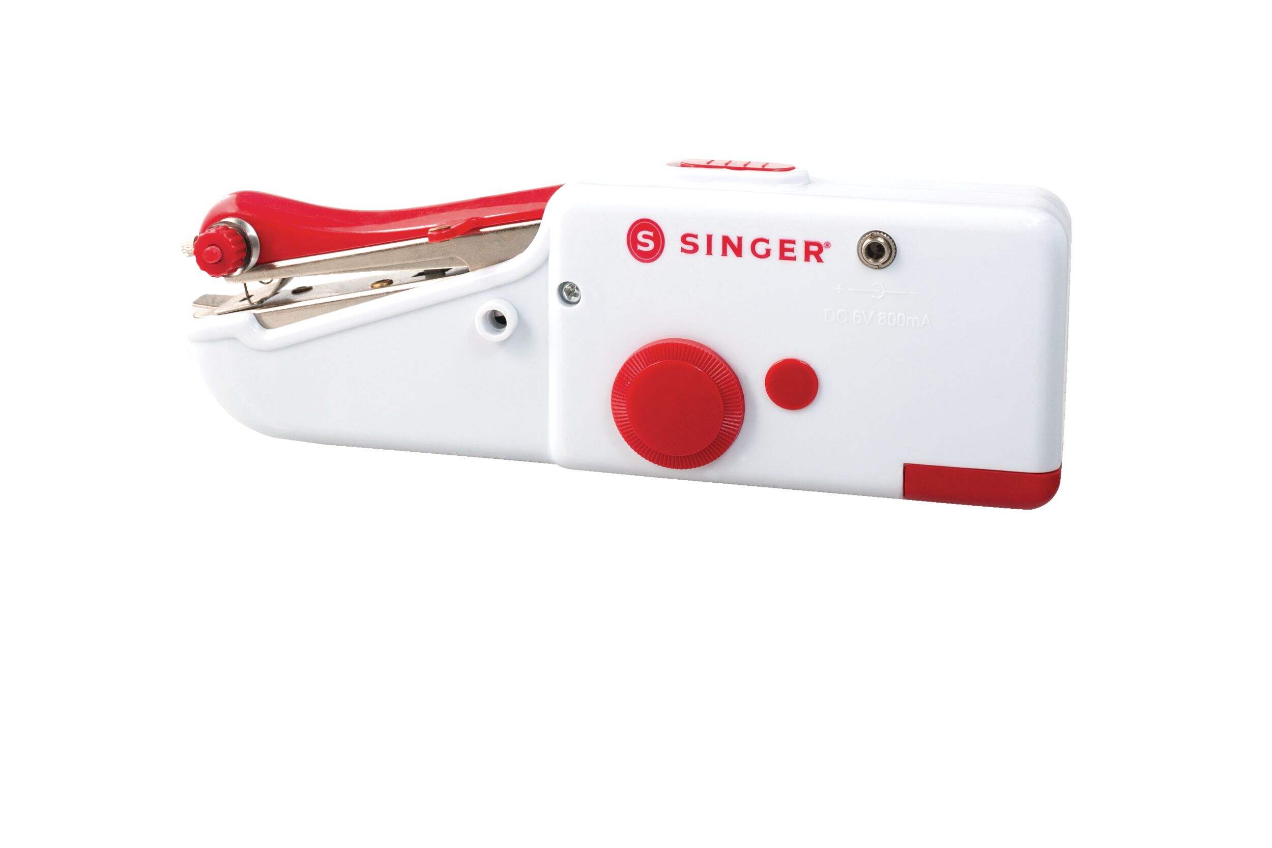 Singer Handheld Mending/Sewing Machine, Accessories Included Front_Angled_Left