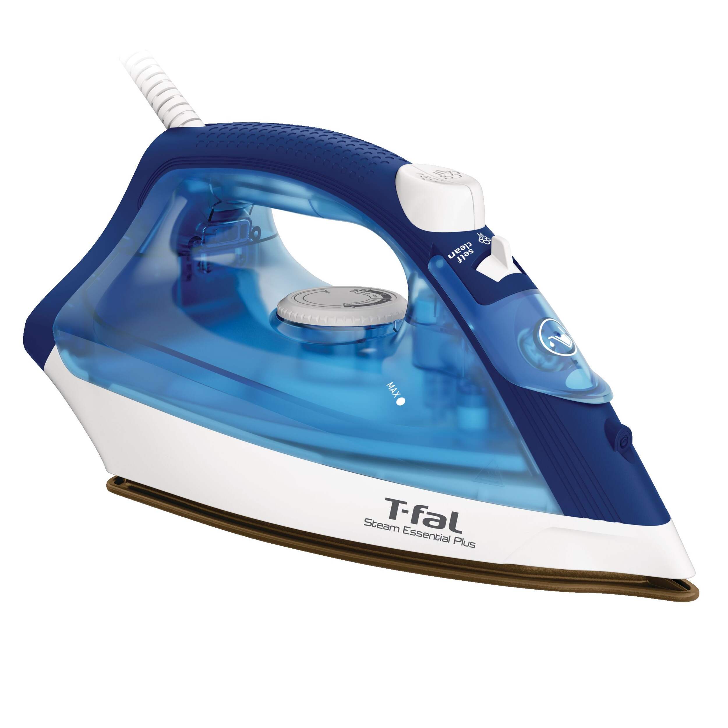 T-fal Steam 1200W Essentials Plus Iron Front_Three_Fourths_Angled_Right