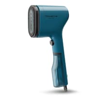 Rowenta Pure Pop Handheld Garment Steamer, Blue Front_Three_Fourths_Angled_Left