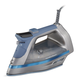 Hamilton Beach 19910C Durathon Digital Iron, Auto Shutoff, Non-Stick, Grey Front_Three_Fourths_Angled_Left