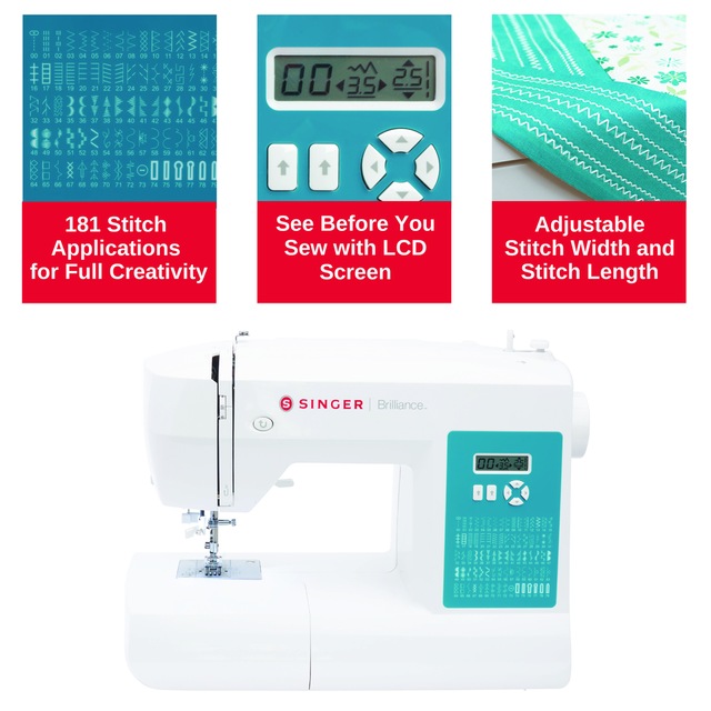 Singer 6180 Brilliance Plus Computerized Sewing Machine Canadian Tire