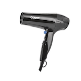 Conair 1875W Full-Size 2-Speed Ceramic Hair Dryer with Diffuser & Concentrator, Black Side_Left