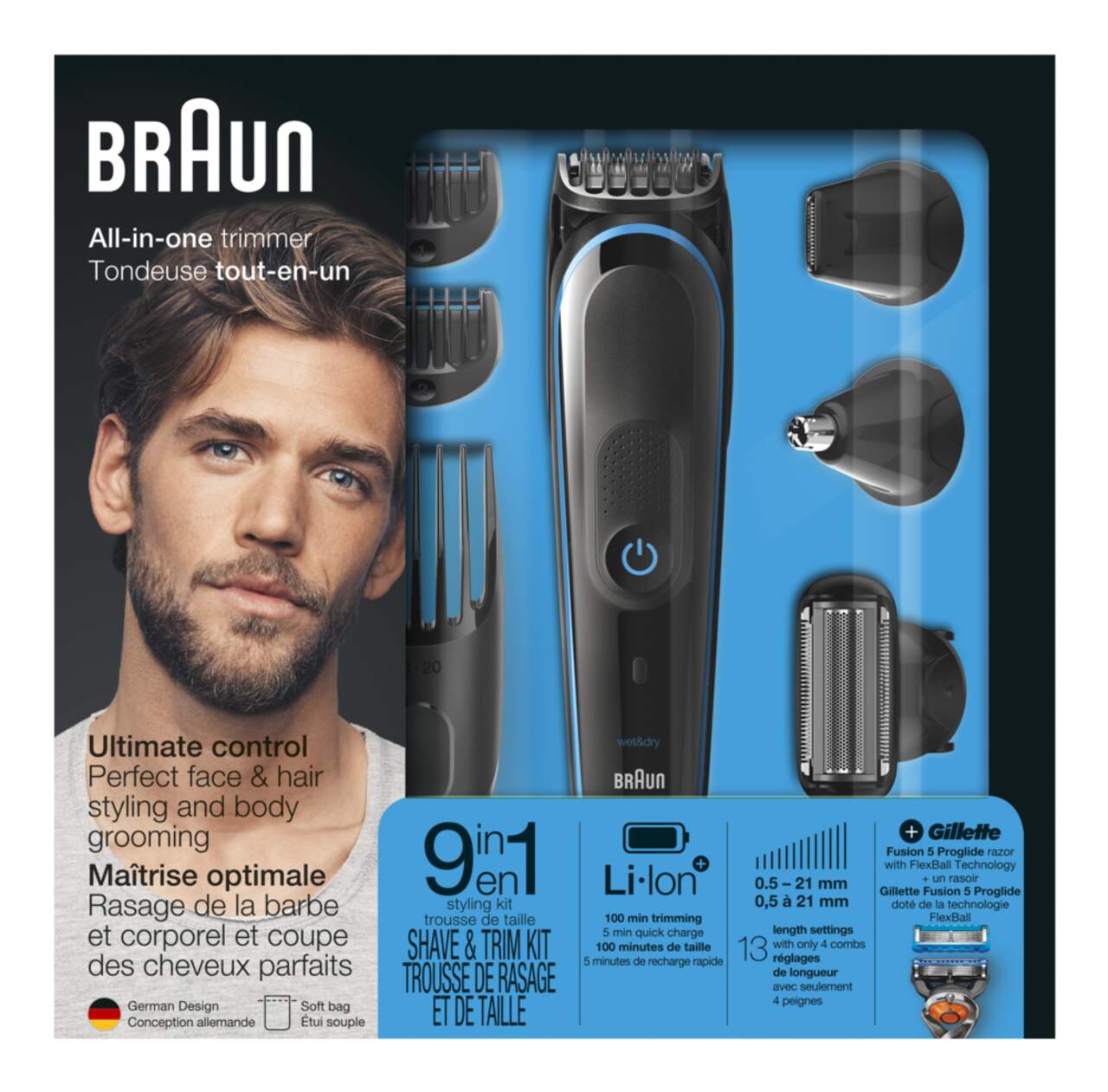 Vhbw Chargeur compatible avec Braun MGK 3040 rasoirs