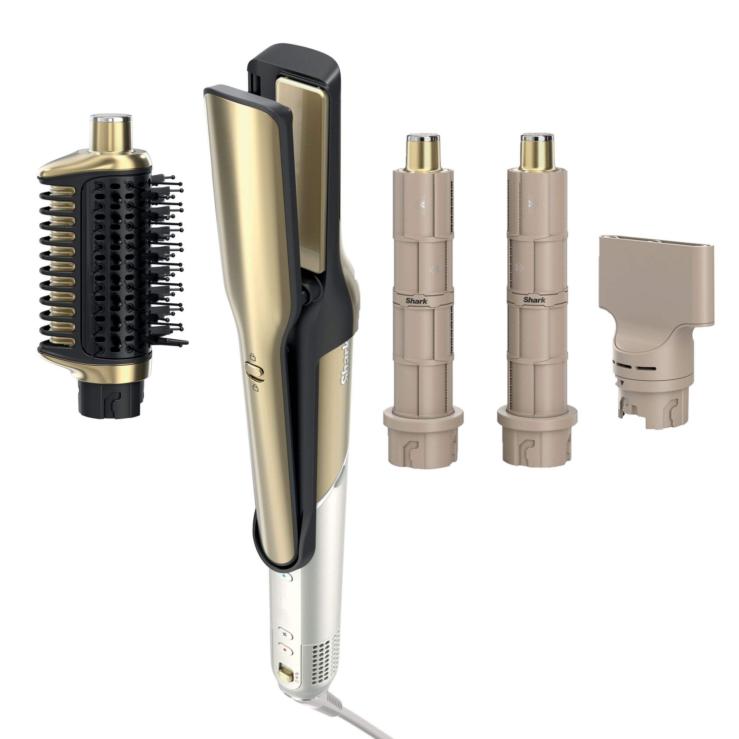 Shark Glam Air & Ceramic System Styling Kit with Wet or Dry Glam Brush and Air Straightener Composite_or_Mixed