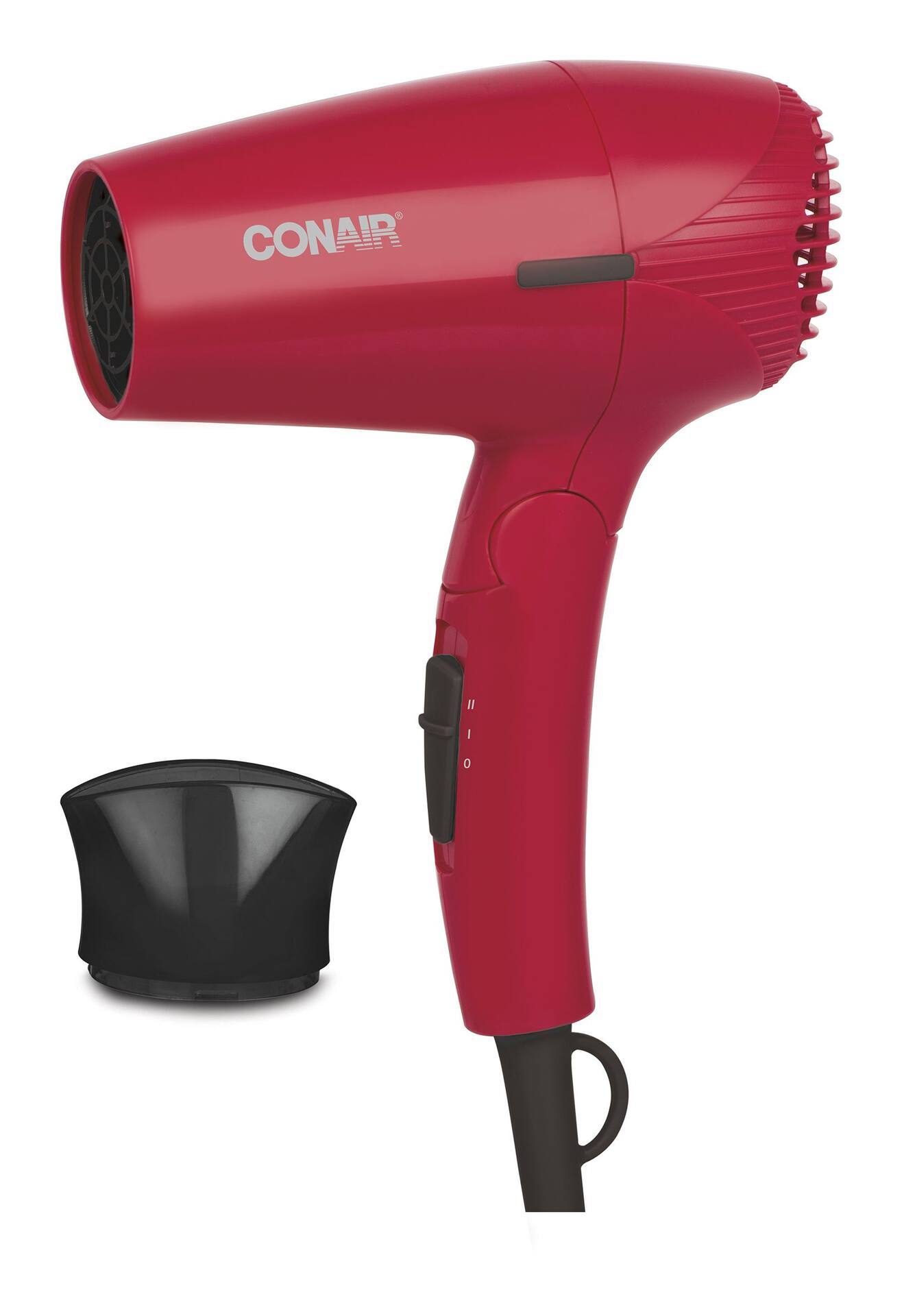 Conair 1600W Travel Size Compact Folding 2 Speed Hair Blow Dryer with Concentrator Red Canadian Tire