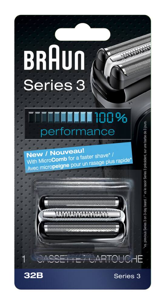 Braun Series 3: 32B Foil  Cutter Replacement Head Cassette For Electric  Razor/Shaver, 1-pk | Canadian Tire