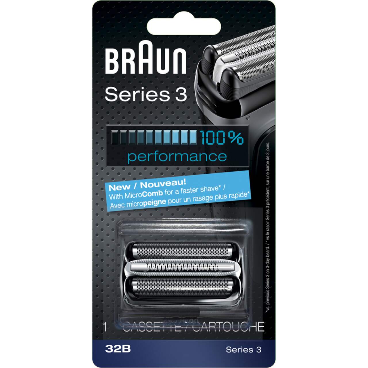 Braun Series 3: 32B Foil & Cutter Replacement Head Cassette For