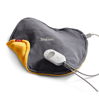 Sunbeam ConformHeat Weighted Electric Heating Pad, Grey Front_Angled_Left
