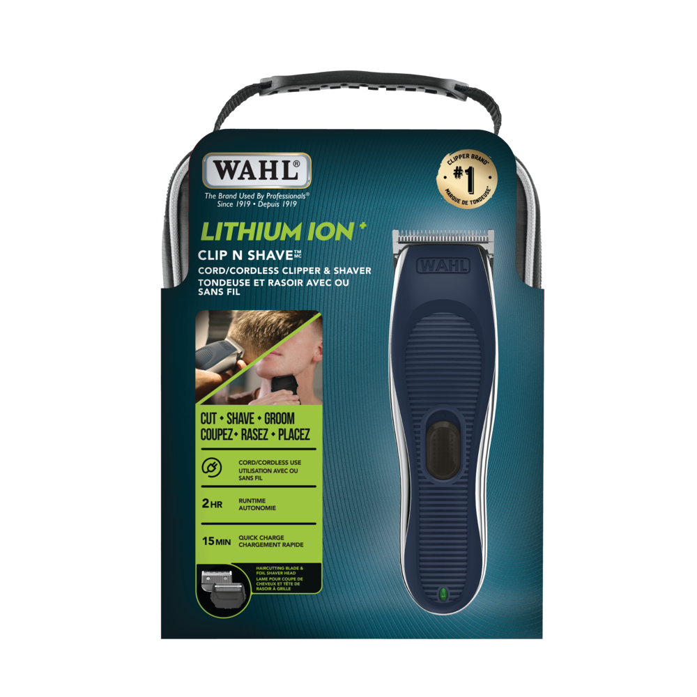 Wahl 3274 Lithium Ion Clip & Shave Cord/Cordless Electric Clipper & Foil Shaver  Kit, 25-pc | Canadian Tire