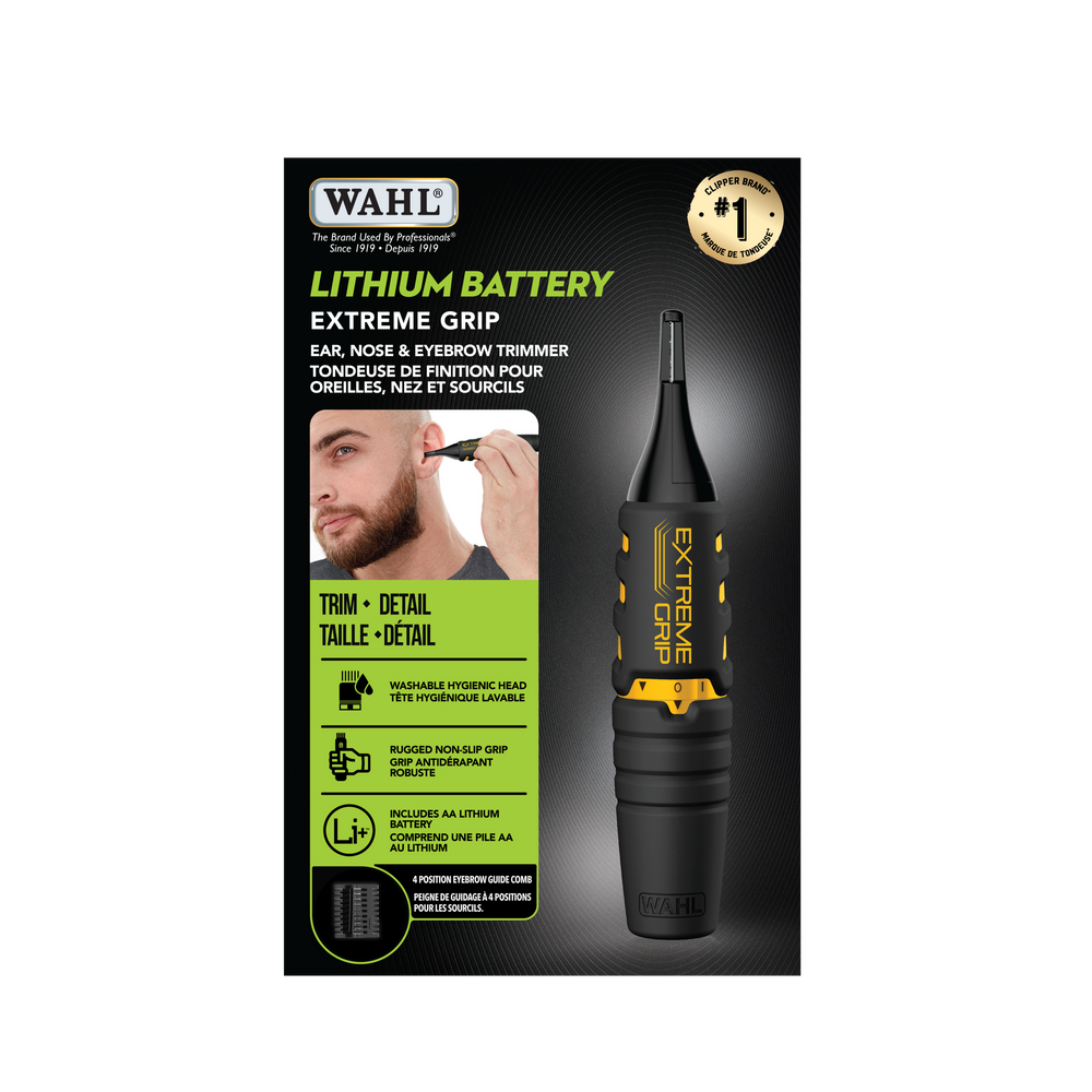 Wahl 5539 Lithium Battery Extreme Grip Cordless Ear, Nose & Eyebrow