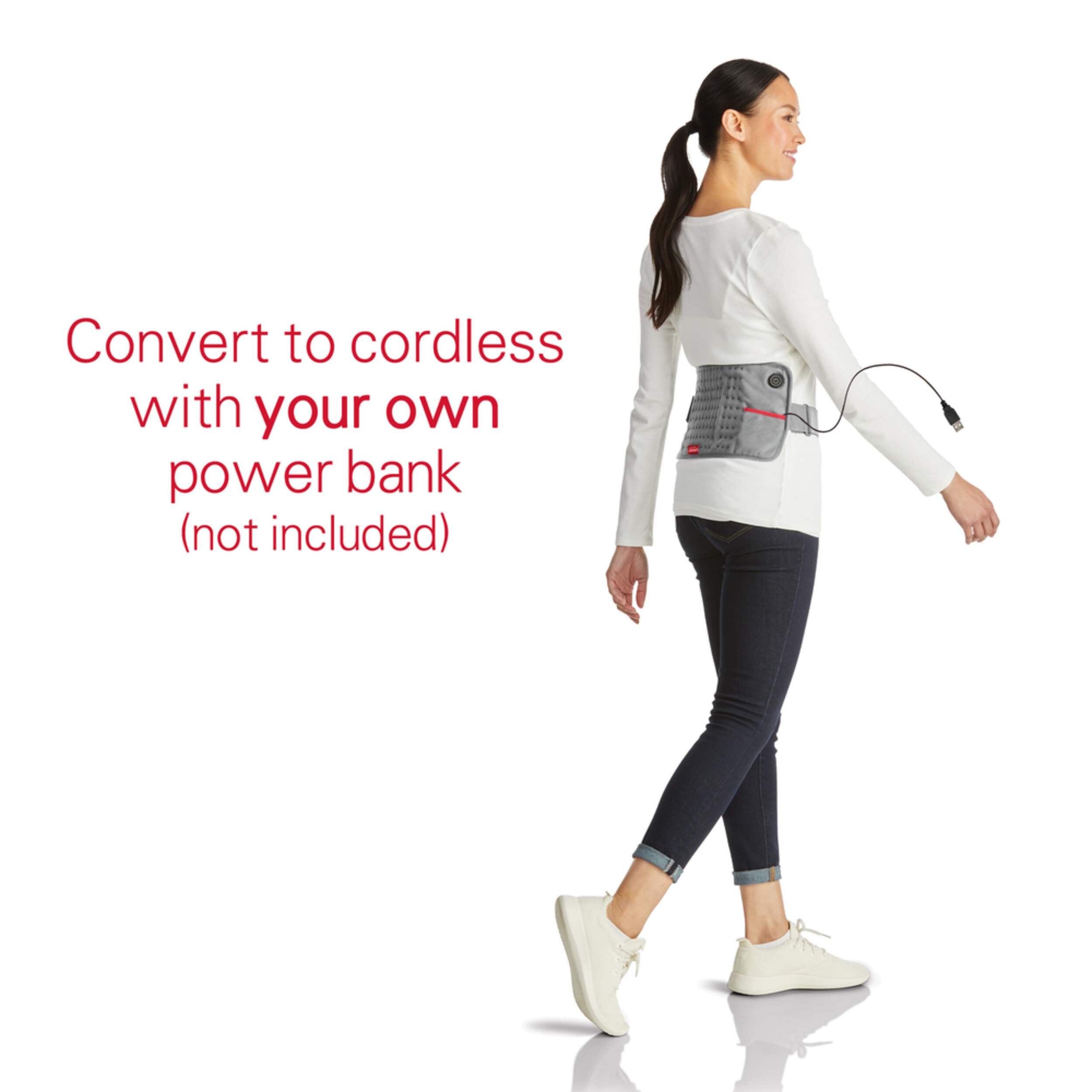 Sunbeam GoHeat USB Powered Electric Heating Pad, Grey Canadian Tire