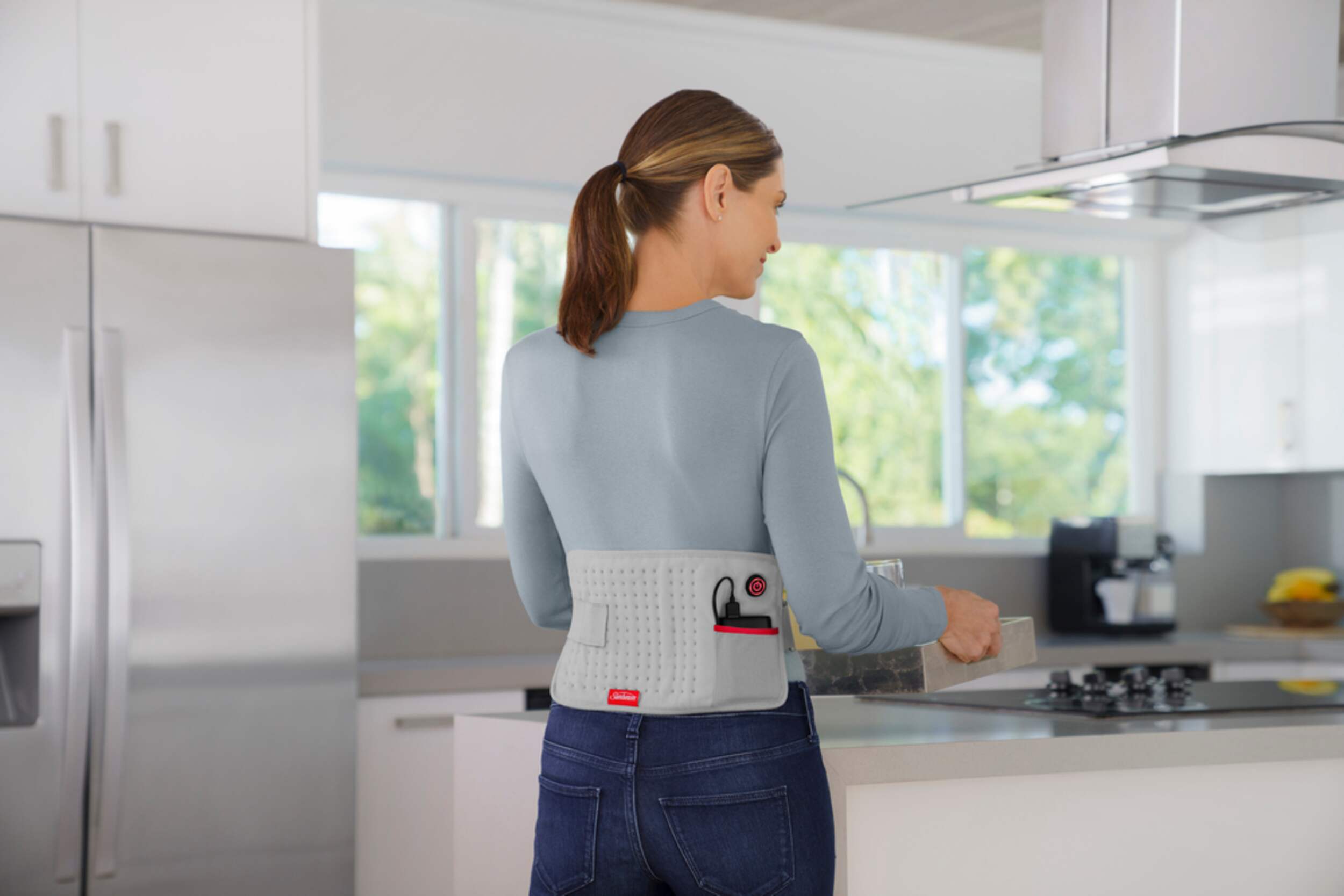 Sunbeam GoHeat USB Powered Electric Heating Pad, Grey Canadian Tire