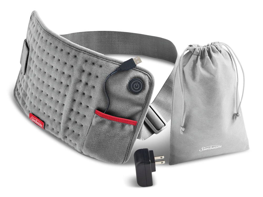 Sunbeam GoHeat USB Powered Electric Heating Pad, Grey Canadian Tire