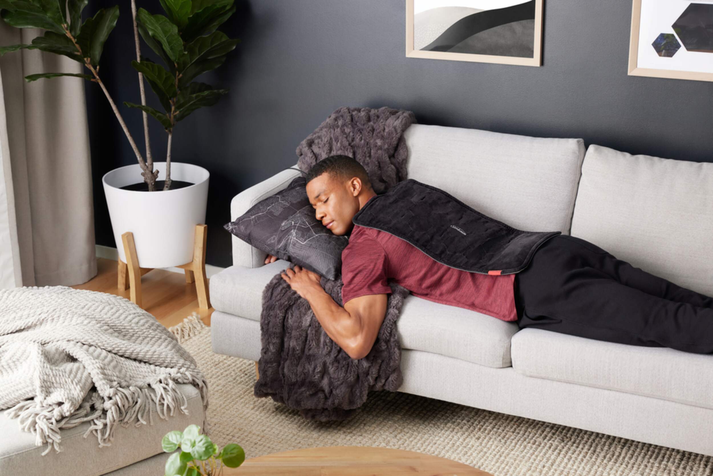 Sunbeam Advanced King Size Electric Heating Pad, Black Canadian Tire