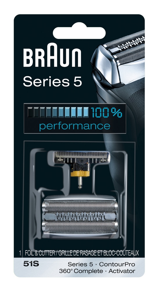 Braun Series 5 51S Foil & Cutter Replacement Head Cassette For