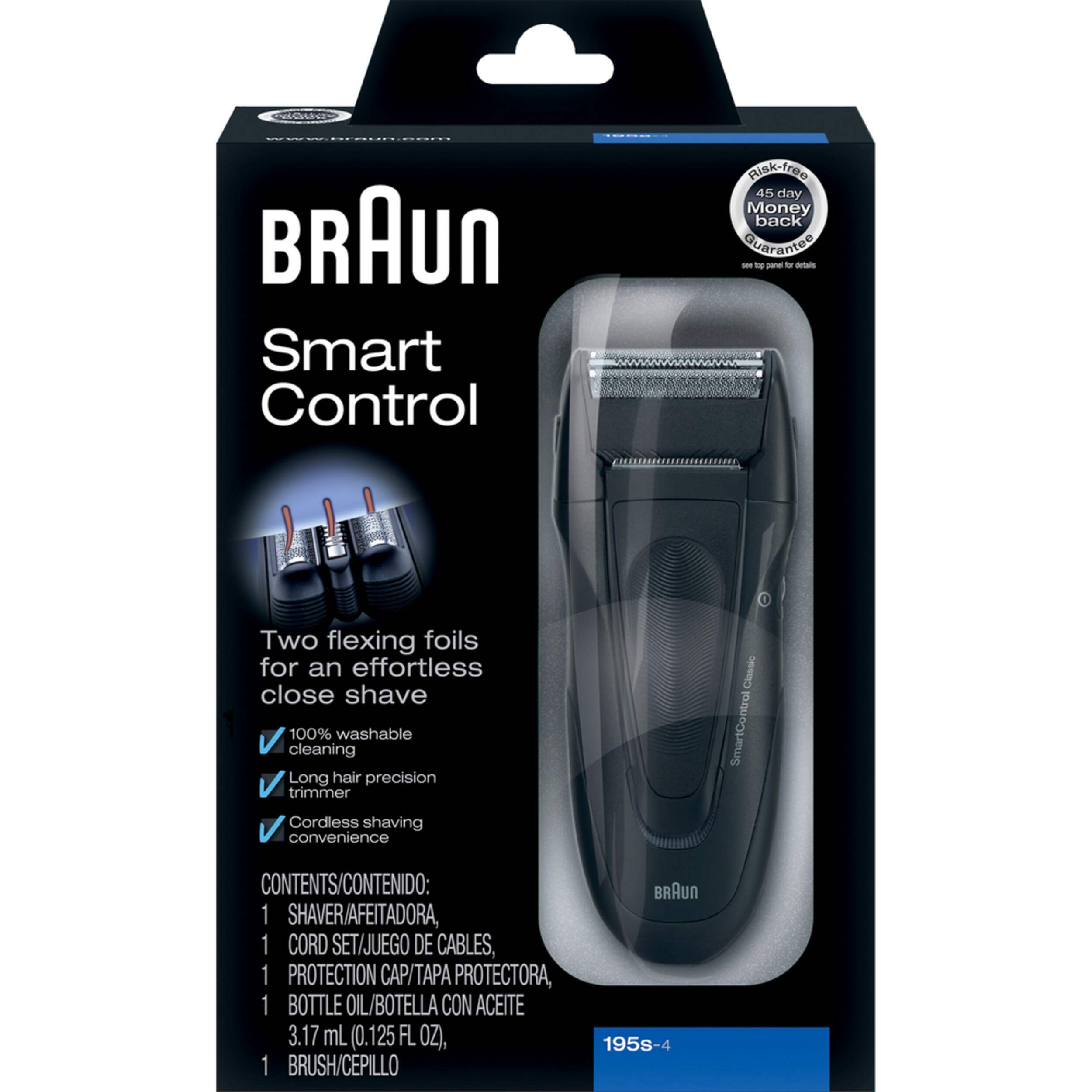 Braun Free Control 1775 Shaver Front_Flat