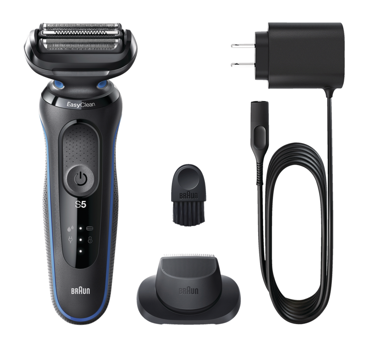 Braun Solo Series 5: 5018s Easy Clean Wet & Dry Electric Razor/Foil Shaver  with Trimmer, 4-pc