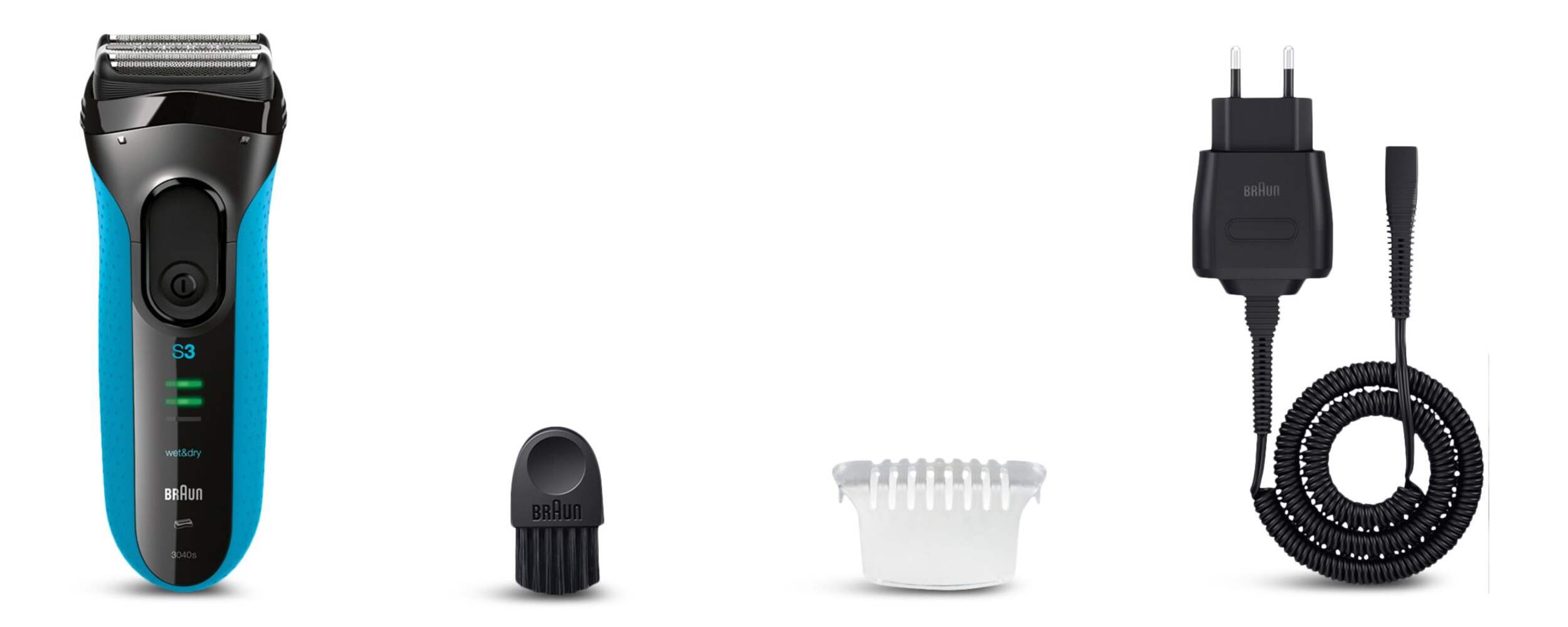 Braun Series 3: 3040s Wet & Dry Electric Razor/Foil Shaver with Precision Trimmer, 4-pc Composite_or_Mixed