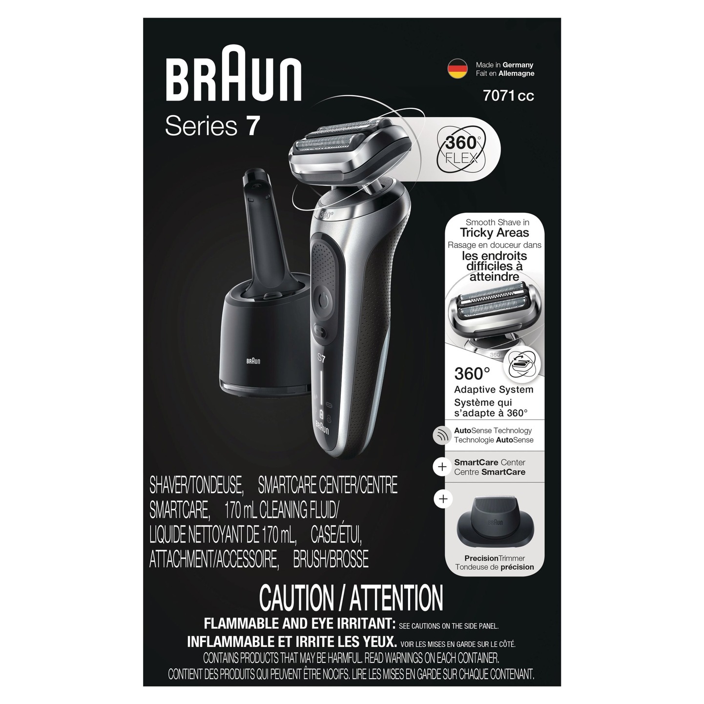 Braun Series 7 7071cc Wet & Dry Flex Electric Razer/Foil Shaver with