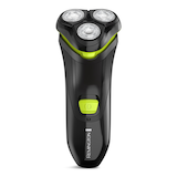 Rasoir rotatif sans fil à technologie Dual Flex Remington, précis et sécuritaire, noir Front_Flat