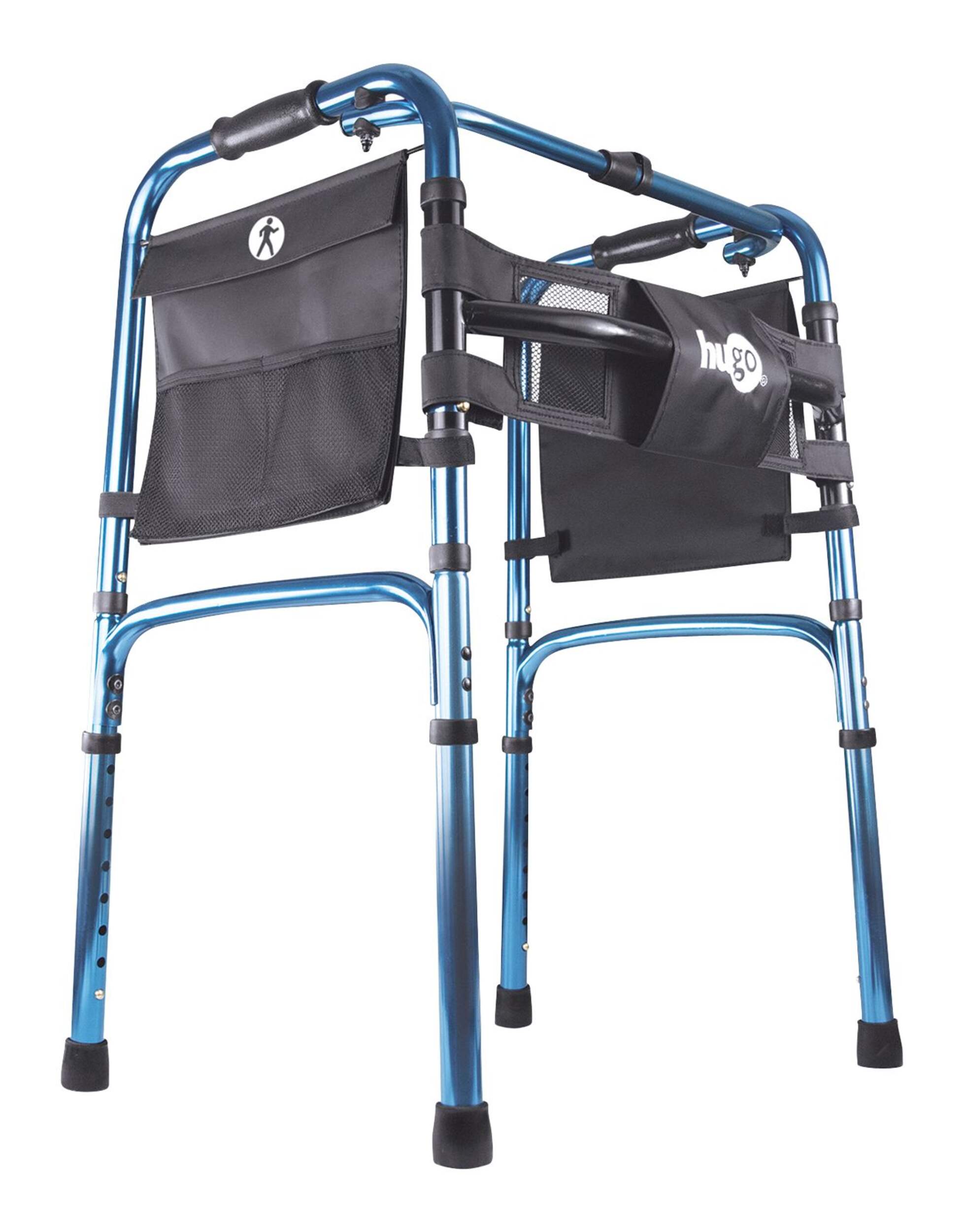 Drive Hugo Adjustable Folding Walker Front_Three_Fourths_Angled_Right