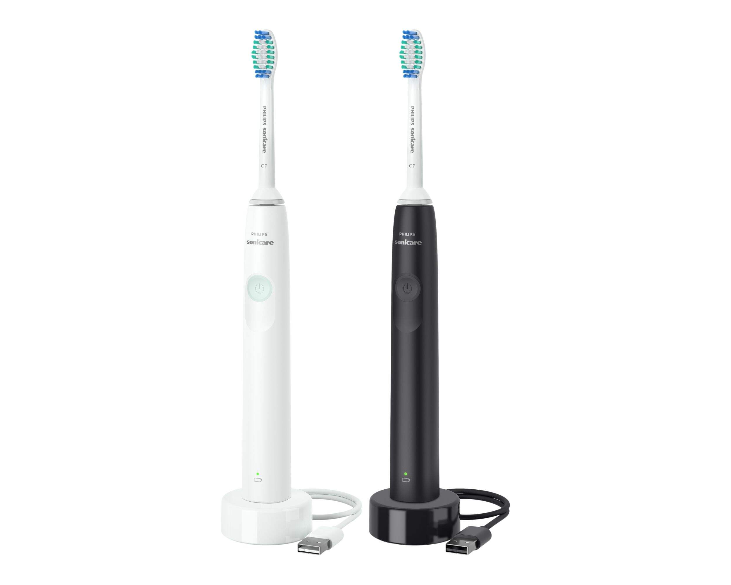 Philips Sonicare  2300 Dual Pack Rechargeable Electric Power Toothbrush Kit, Dental Care For Teeth/Gums Front_Angled_Left