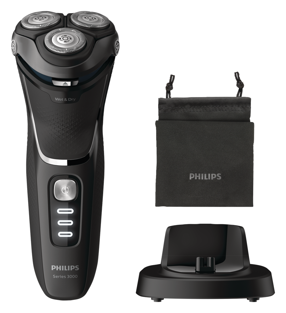 Philips S3332/54 Wet & Dry Electric Razor/Rotary Shaver with Trimmer