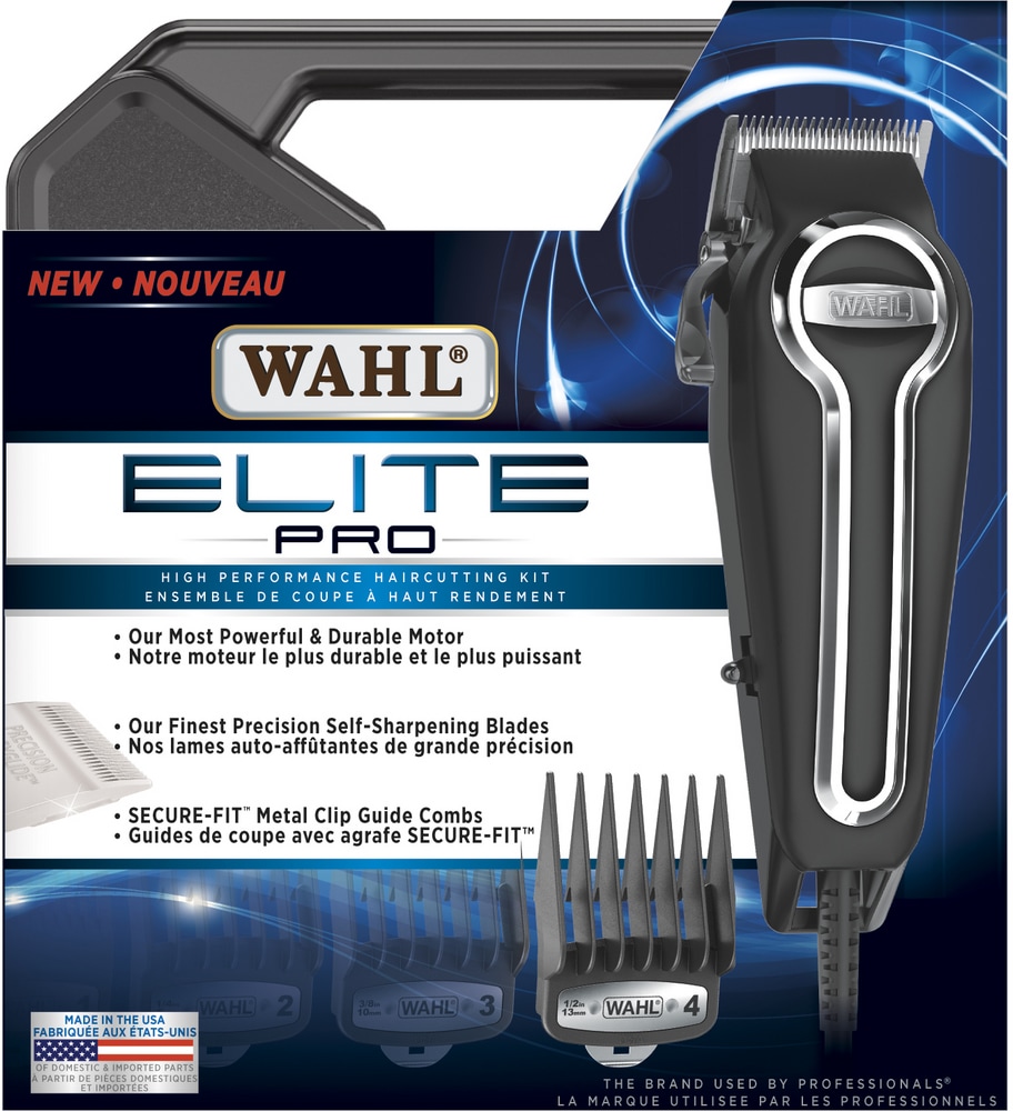 Wahl Elite Pro Haircutting Kit with Trimmer/Clipper, Guide Combs