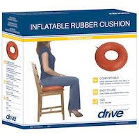Drive Medical Inflatable Rubber Cushion Front_Angled_Right