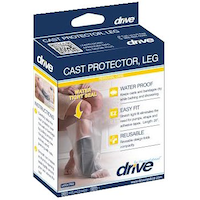 Drive Medical Waterproof Leg Cast Protector, Clear Front_Three_Fourths_Angled_Right
