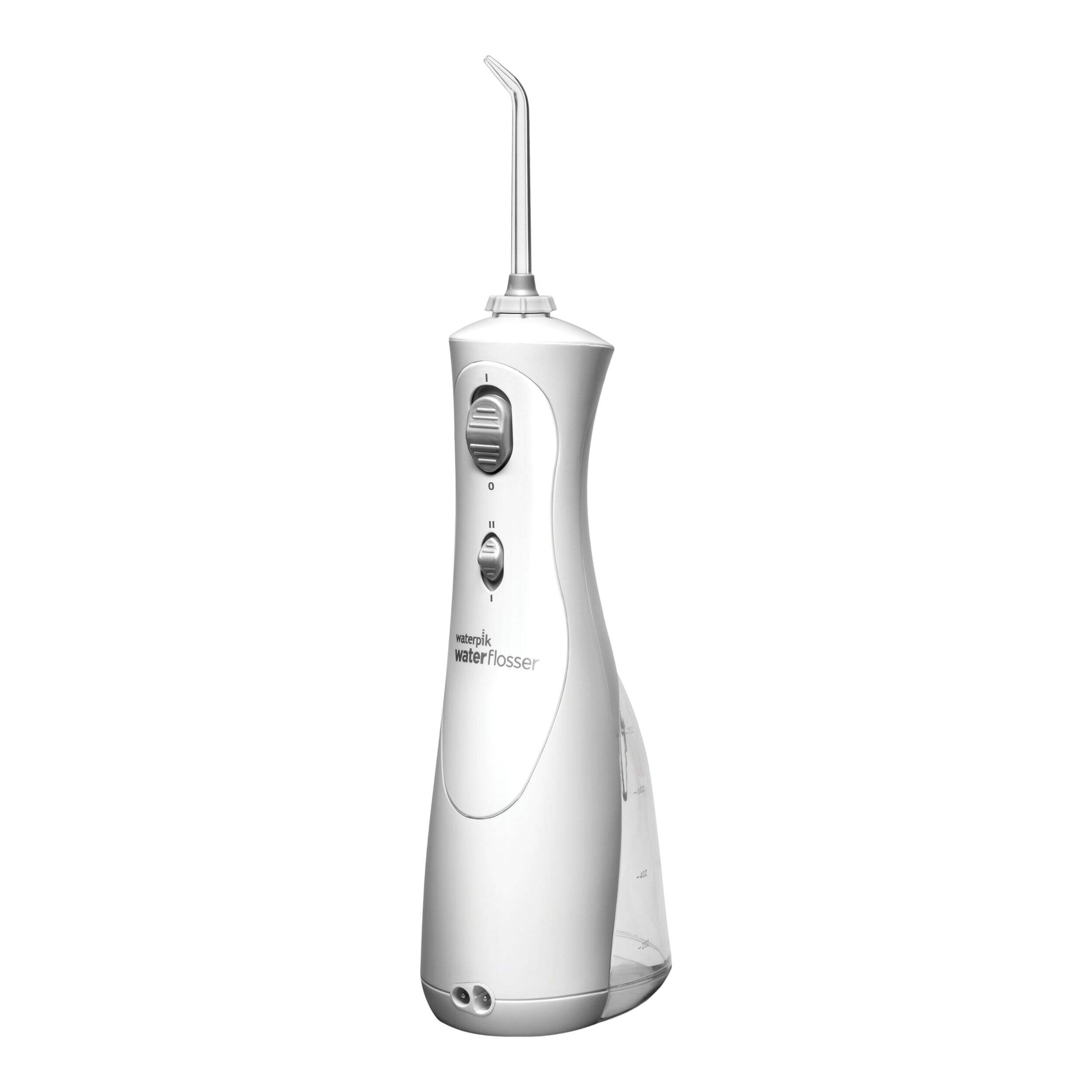 Waterpik Cordless Plus Rechargeable Water Flosser, Dental Care for Teeth, Gums & Braces Front_Three_Fourths_Angled_Left