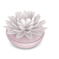Ellia Calm Waters Porcelain Aromatherapy Diffuser Set with Essential Oils, Pink Front_Elevated