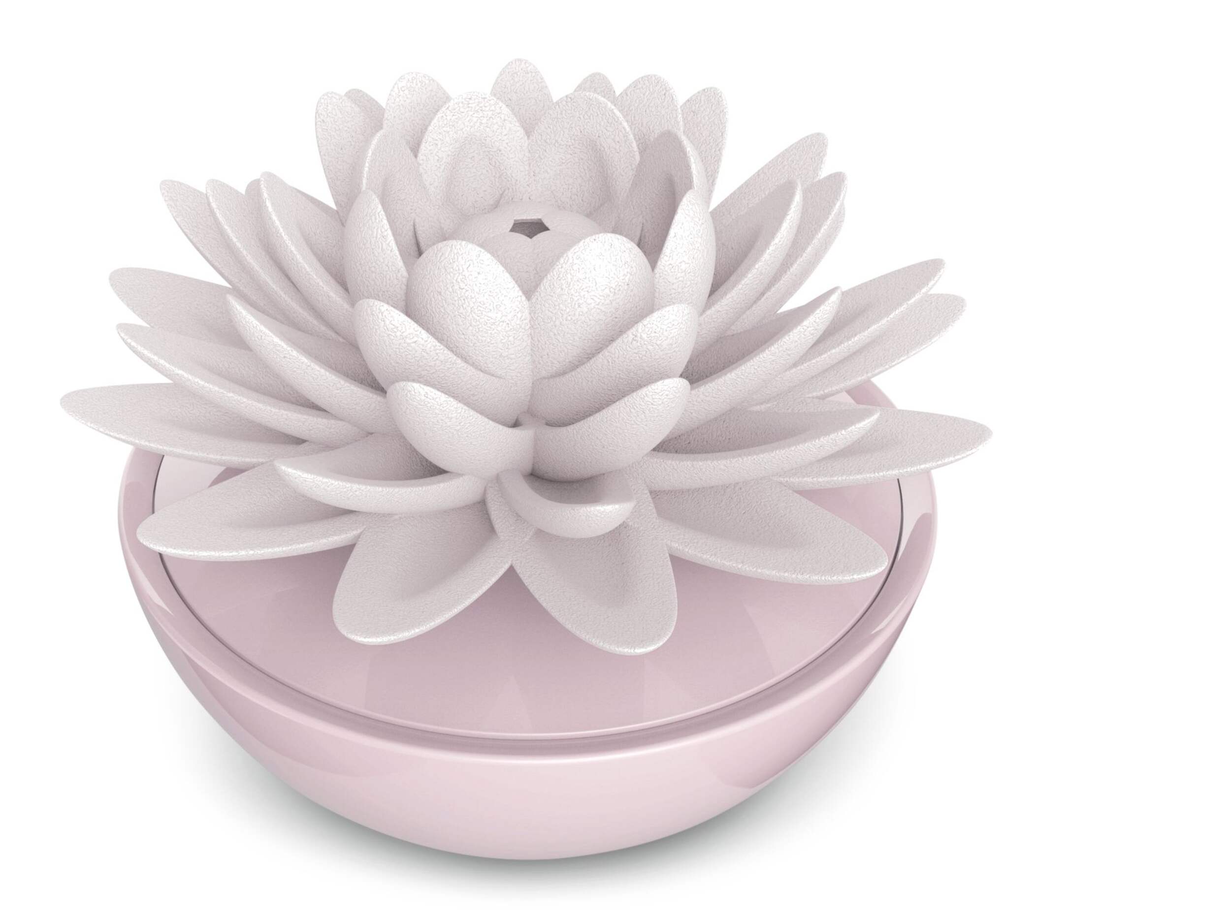 Ellia Calm Waters Porcelain Aromatherapy Diffuser Set with Essential Oils, Pink Front_Elevated