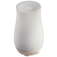 HoMedics Ultrasonic Glass Aromatherapy Diffuser Set with Light, White Front_Angled_Right