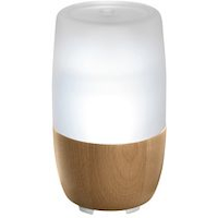 Ellia Reflect Glass Aromatherapy Diffuser Set with Essential Oils, Light, Sound & Remote, White Front_Elevated