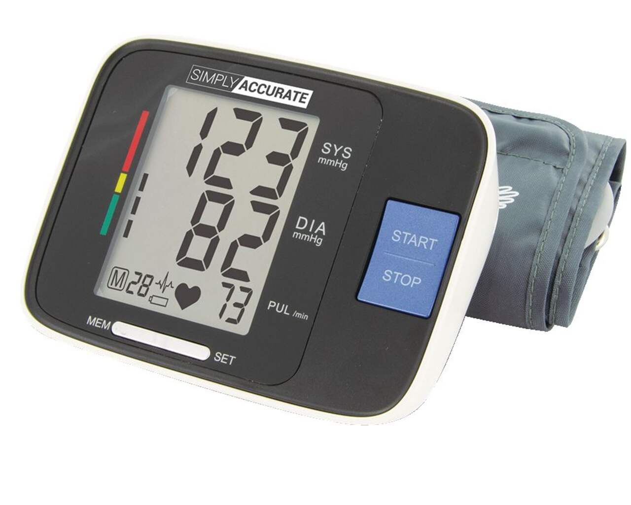 Simply Accurate Premium Plus Automatic Digital Upper Arm Blood Pressure  Monitor with Memory