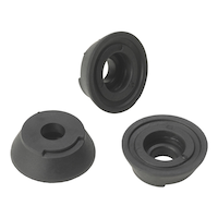 Drive Medical Replacement Feet For HurryCane Freedom, Go & HurryBright Canes, Black, 3-pk Composite_or_Mixed