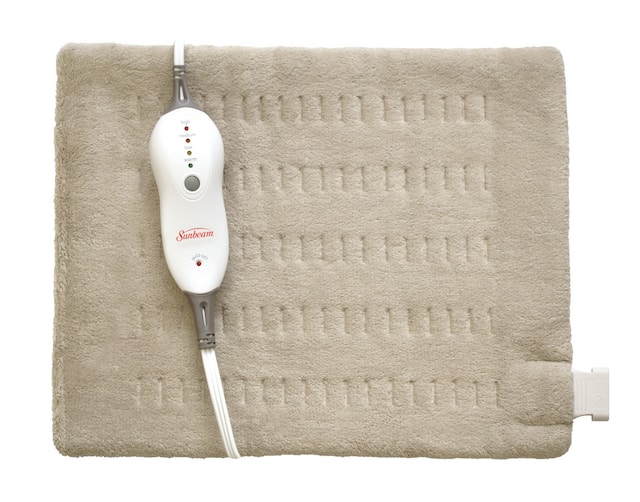 Sunbeam Premium Electric Heating Pad For Muscle & Joint Pain, Standard ...