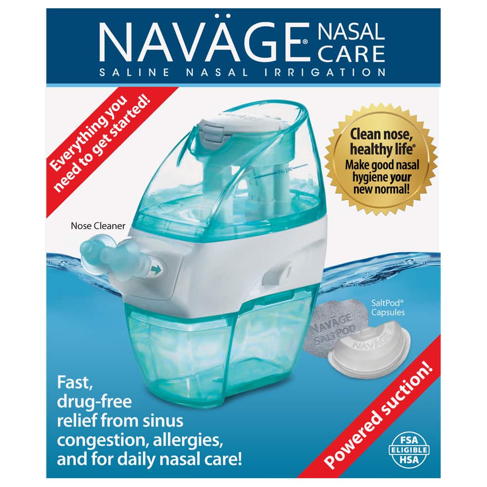Navage Nasal Care Saline Nasal Irrigation Starter Bundle with 20