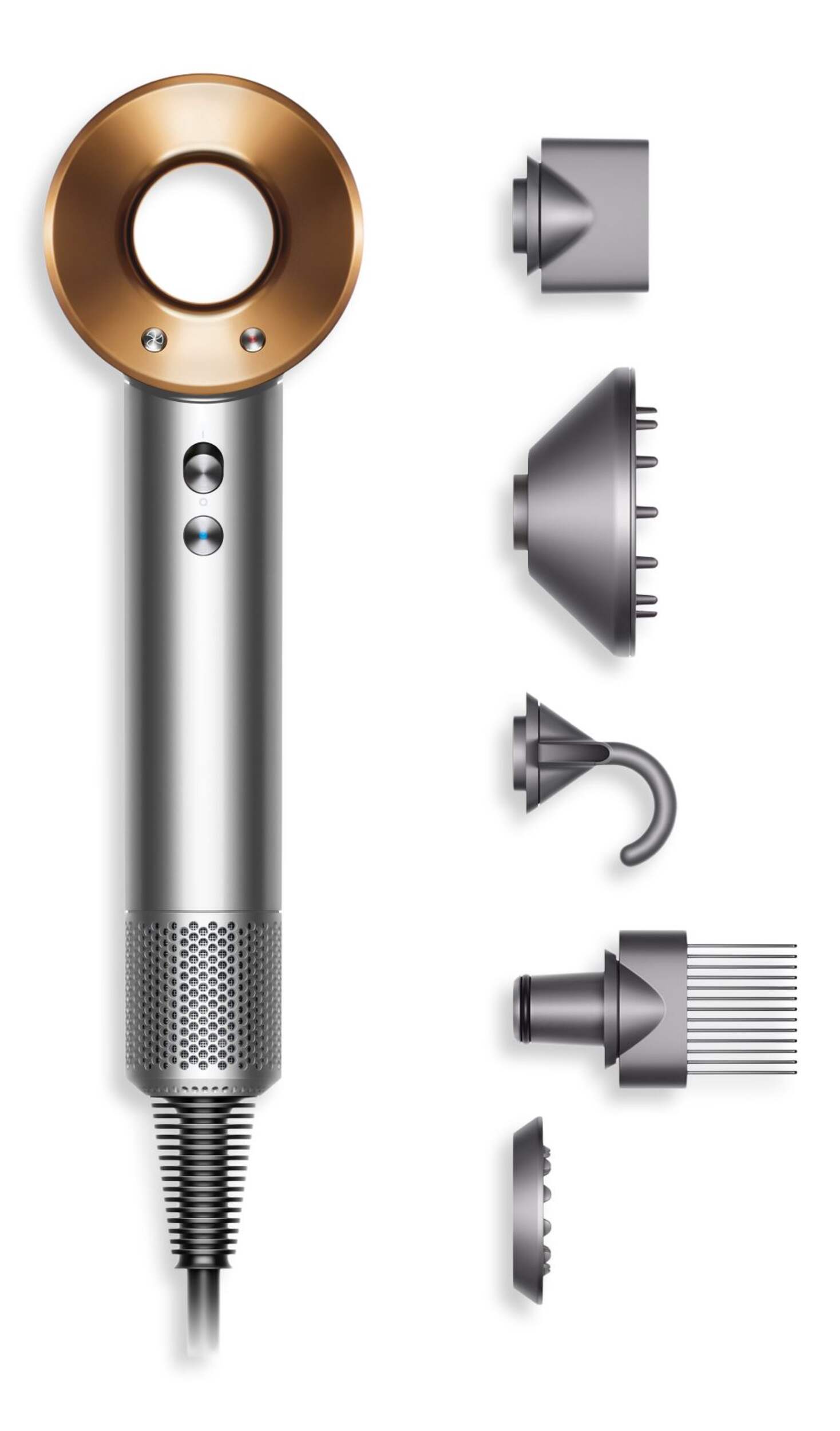 Dyson Supersonic™ Fast Drying Hair Dryer, Heat Controlled for All Hair Types, 1600 W Front_Flat