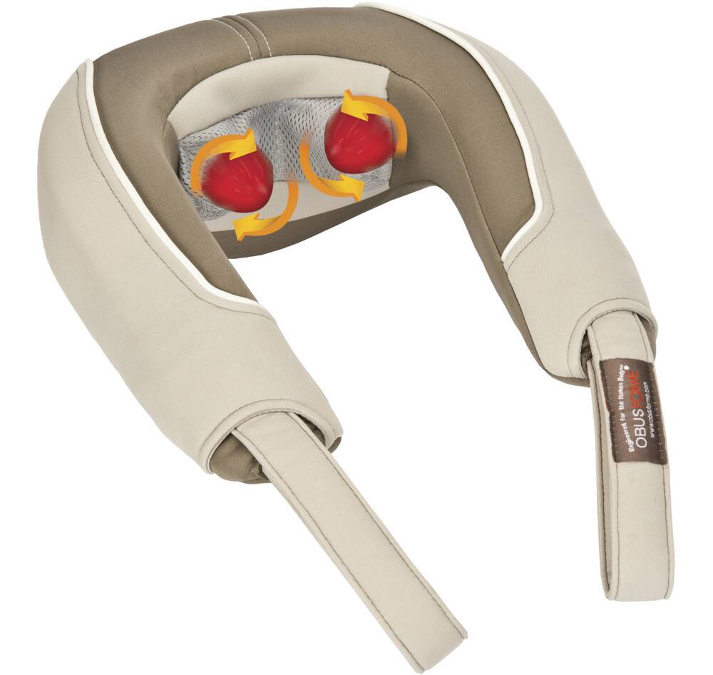 obusforme shiatsu and vibration neck massager with heat