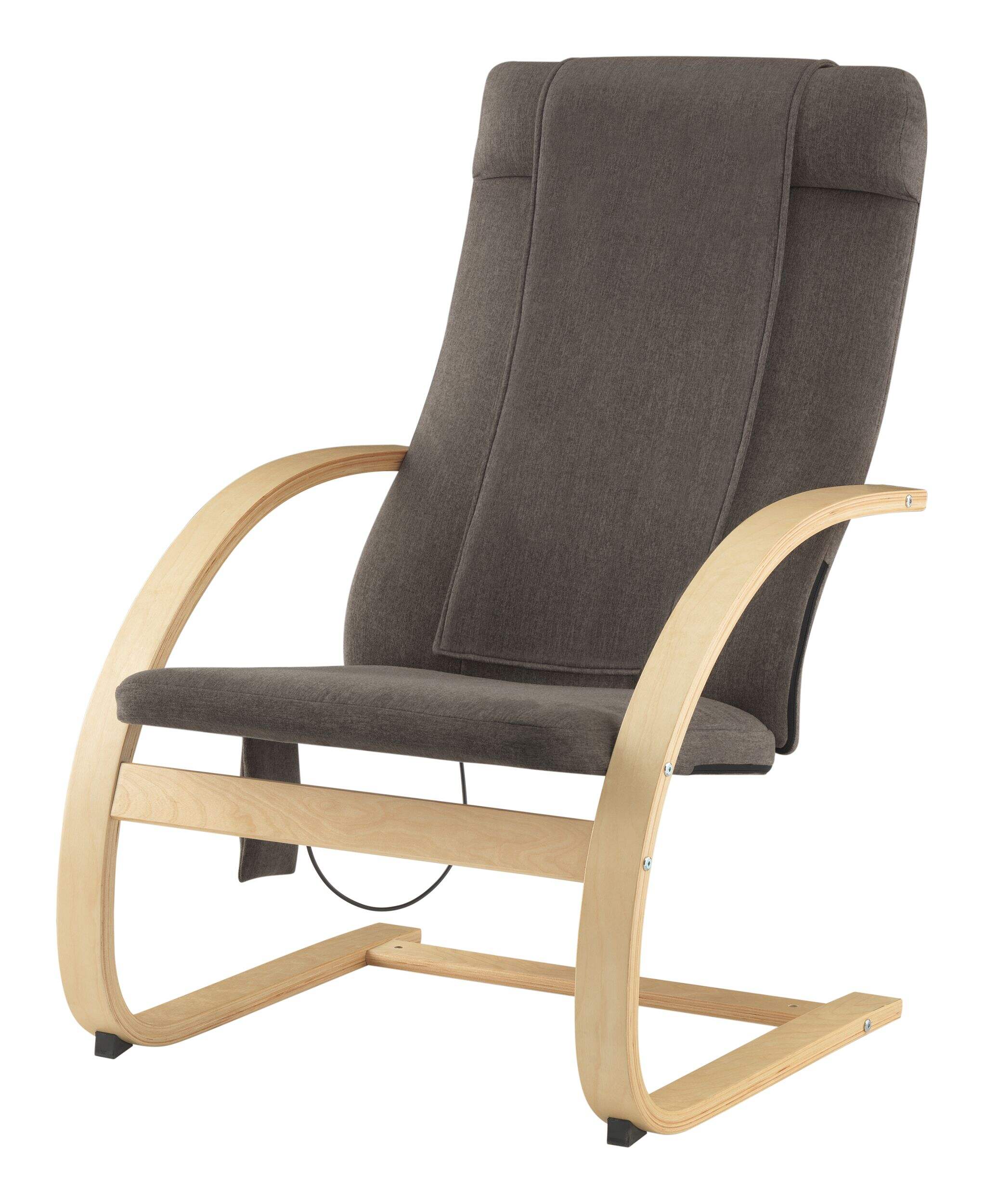 Chaise longue de massage shiatsu pour le lombaire/bas du dos/haut du dos HoMedics 3D avec chaleur et télécommande Front_Angled_Left