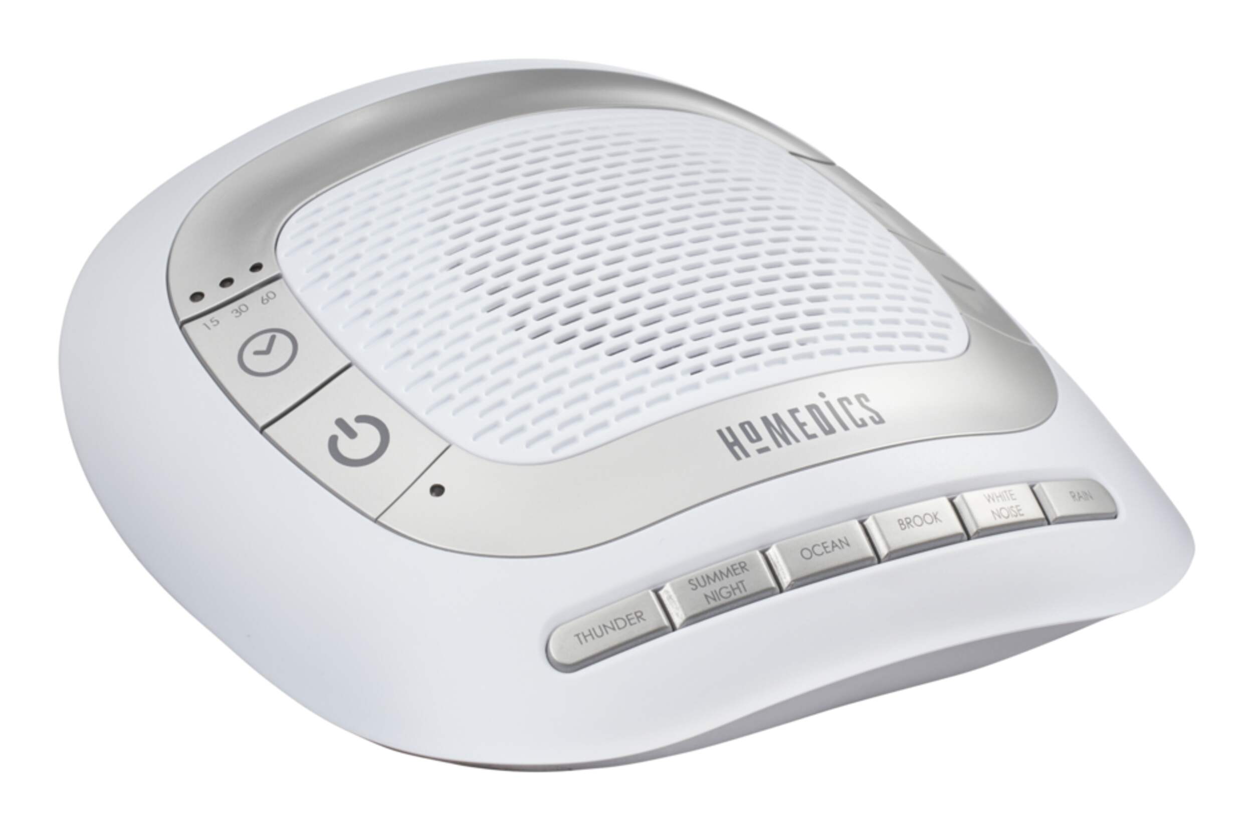 HoMedics SoundSpa Rejuvenate Portable White Noise Sleep Sound Machine with Auto-Off Timer Front_Three_Fourths_Angled_Right