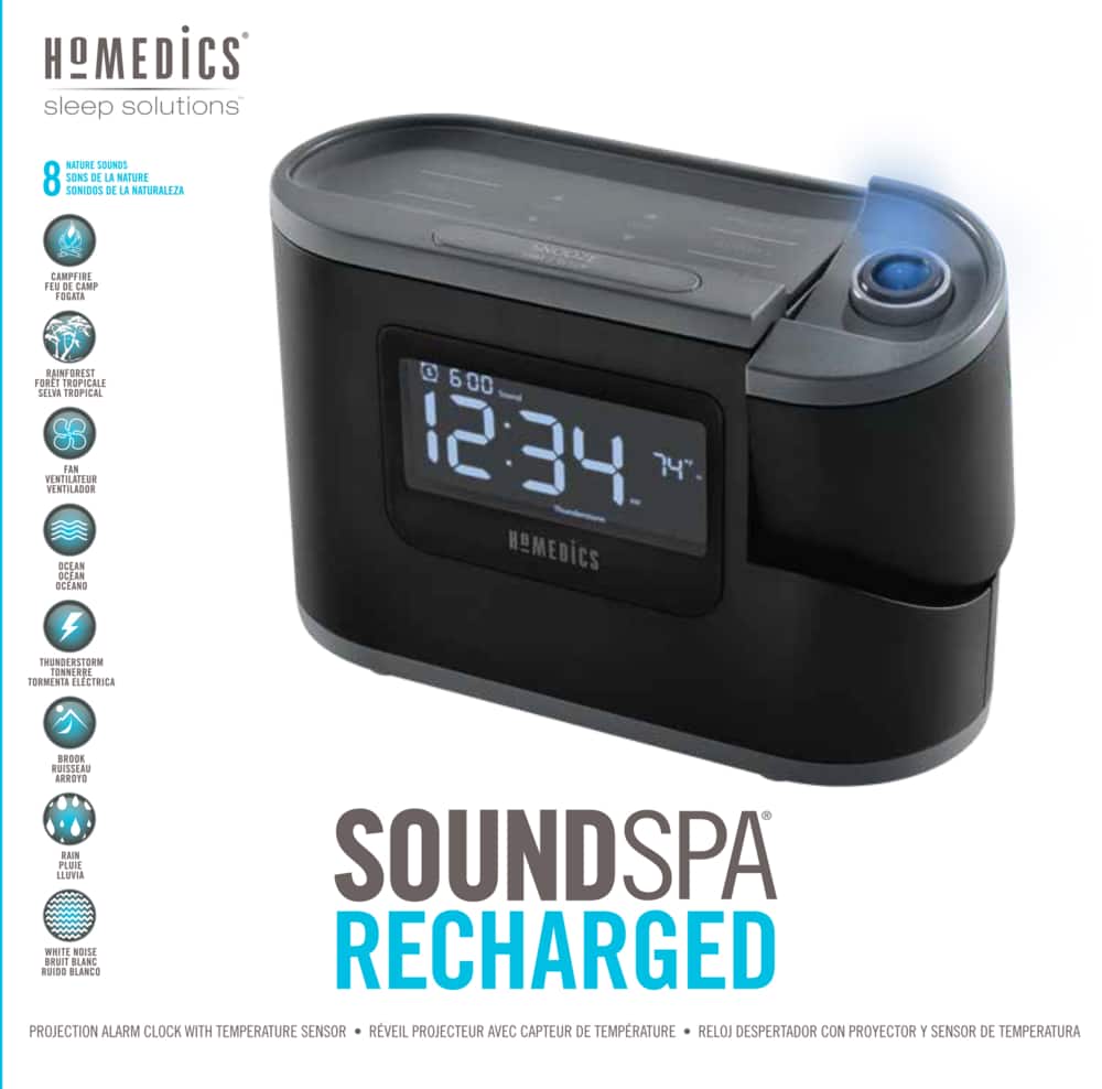 homedics soundspa clock radio