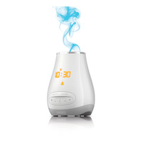 HoMedics SoundSpa Slumber Scents Aromatherapy Diffuser, Alarm Clock & Sleep Sound Machine Front_Angled_Left