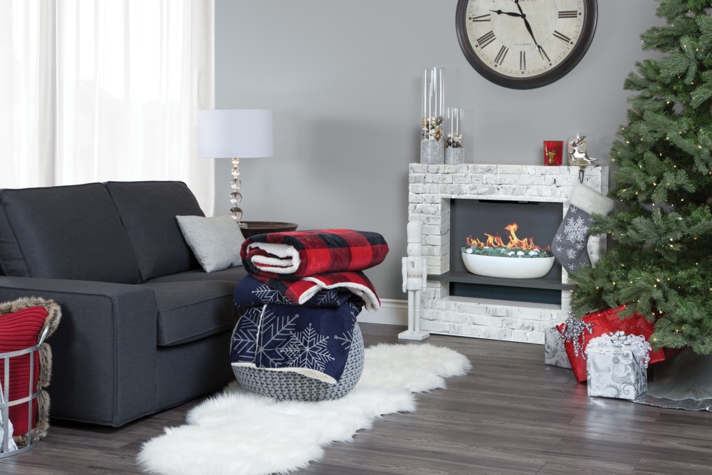 Sunbeam MicroMink/Sherpa Heated Throw Blanket, Buffalo Plaid